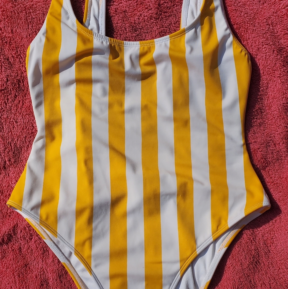 Forever 21 striped bathing suit